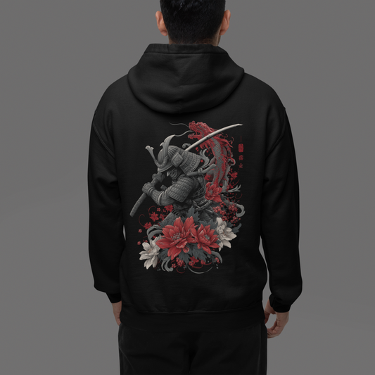 Samurai Bloom – Unisex Oversized Hoodie
