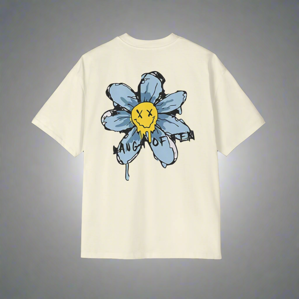 Laugh Often – Unisex Oversized Graffiti Tee