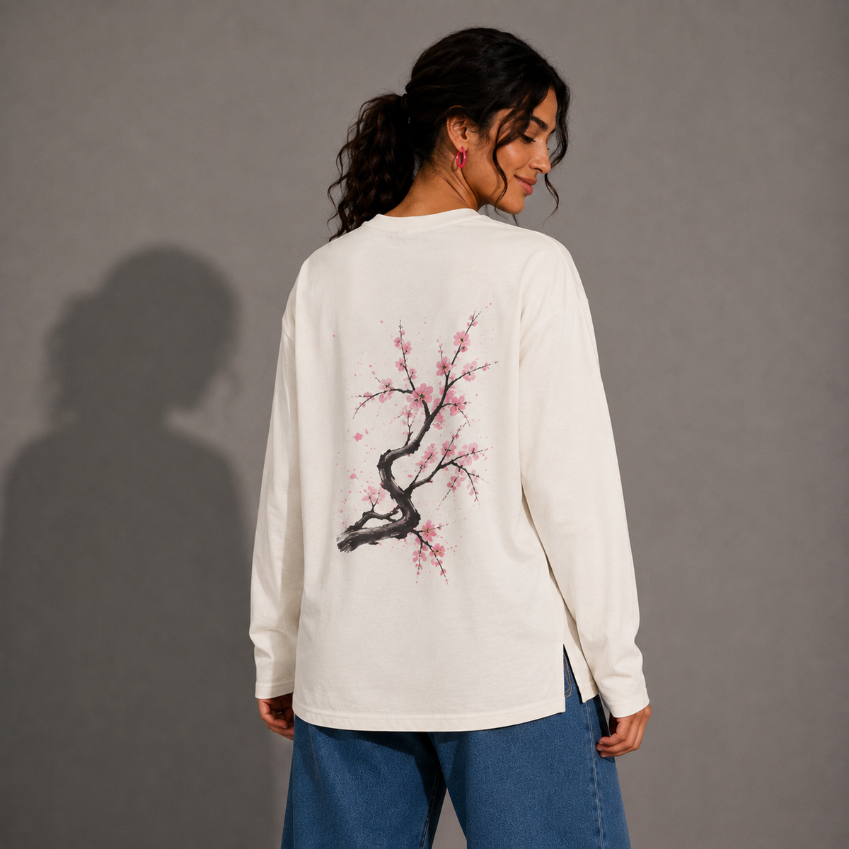 Sakura Bloom – Women's Relaxed Fit Long Sleeve T-Shirt