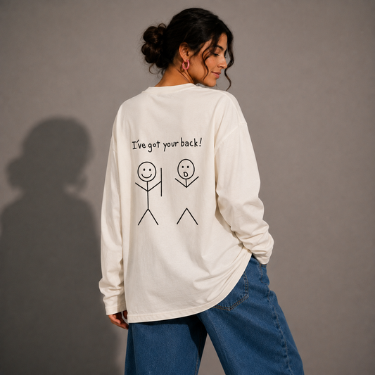 I've Got Your Back – Women's Relaxed Fit Long Sleeve T-Shirt