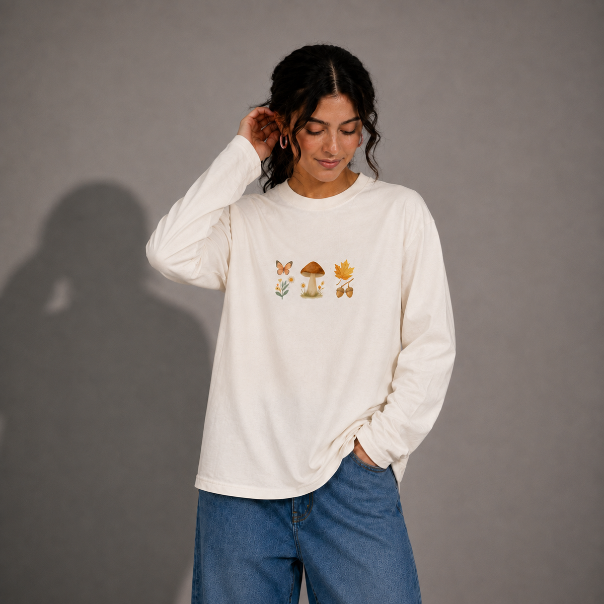Forest Charm – Women's Relaxed Fit Long Sleeve T-Shirt