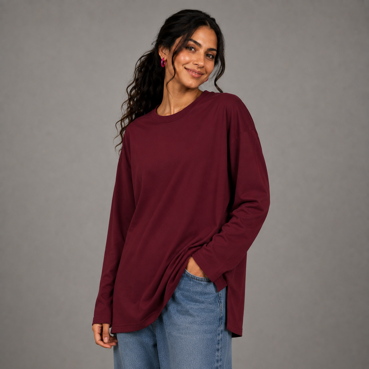 Core Tee – Women's Relaxed Fit Long Sleeve T-Shirt