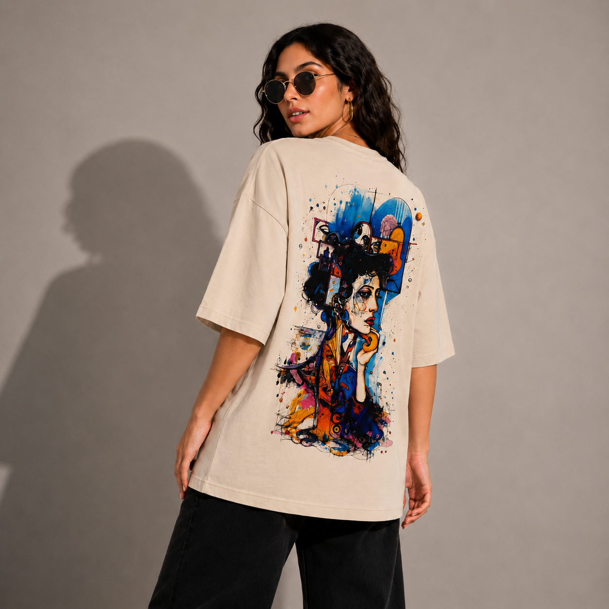 Abstract Muse – Women’s Oversized T-Shirt