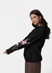 Sleeve in Bloom – Women’s Oversized Hoodie