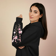 Sleeve in Bloom – Women’s Oversized Hoodie