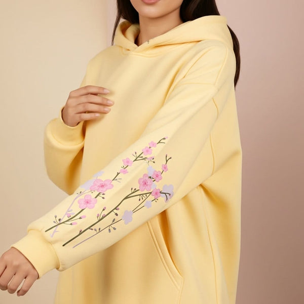 Sleeve in Bloom – Women’s Oversized Hoodie