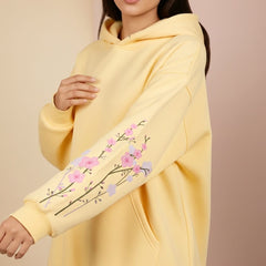 Sleeve in Bloom – Women’s Oversized Hoodie