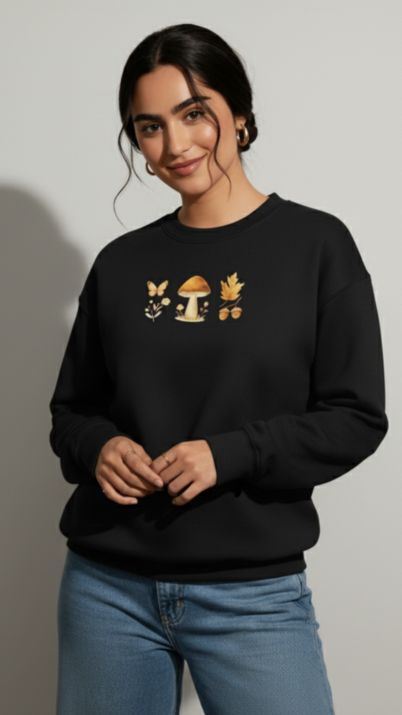 Forest Charm – Oversized Crewneck