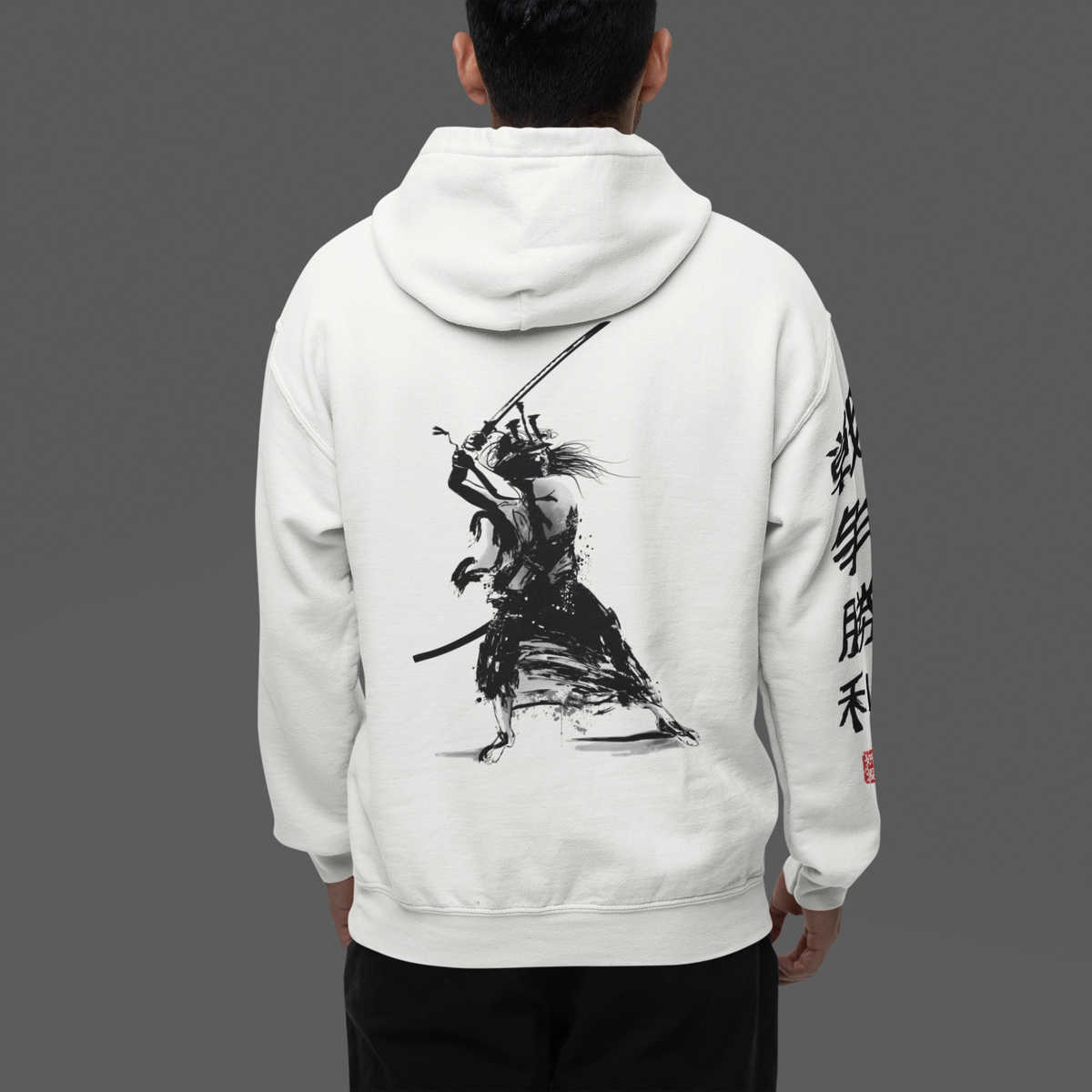 White Ronin – Unisex Oversized Hoodie