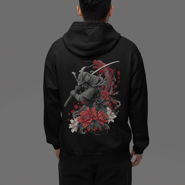 Samurai Bloom – Unisex Oversized Hoodie