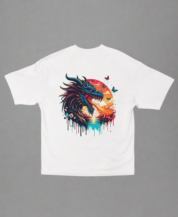 Sunset Inferno – Unisex Oversized Tee