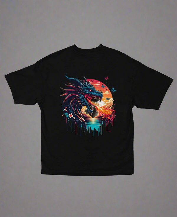 Sunset Inferno – Unisex Oversized Tee
