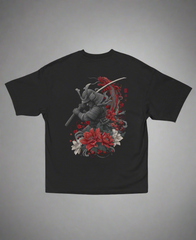 Samurai Bloom – Unisex Oversized Tee