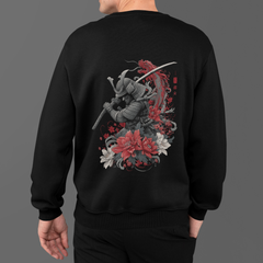Samurai Bloom – Unisex Oversized Crewneck