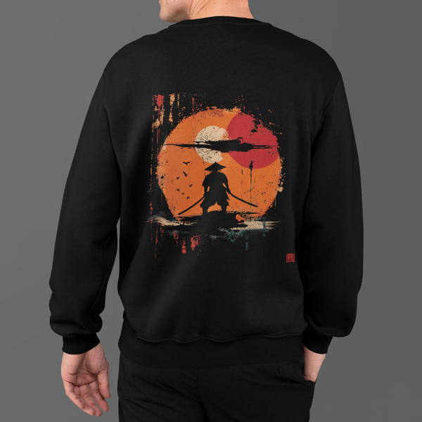 Sunset Ronin – Unisex Oversized Crewneck