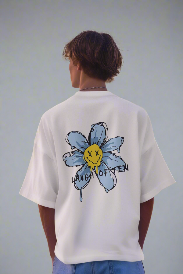 Laugh Often – Unisex Oversized Graffiti Tee