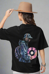 Vinyl Vibes – Unisex Oversized Music Tee