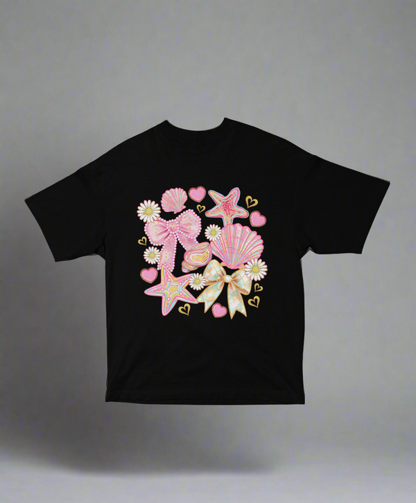 Seashell Dreams – Women’s Oversized Boho Tee