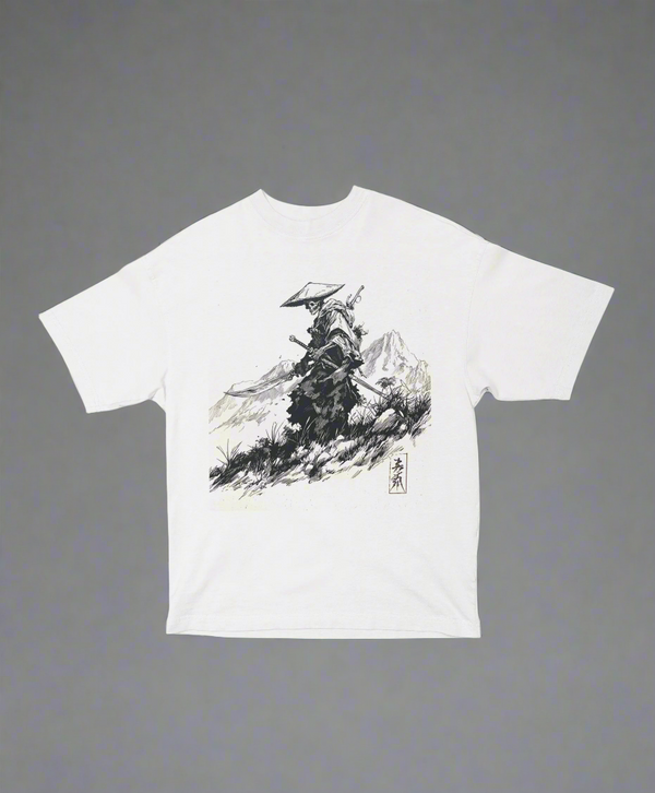 Death Ronin – Unisex Oversized Samurai Skull Tee