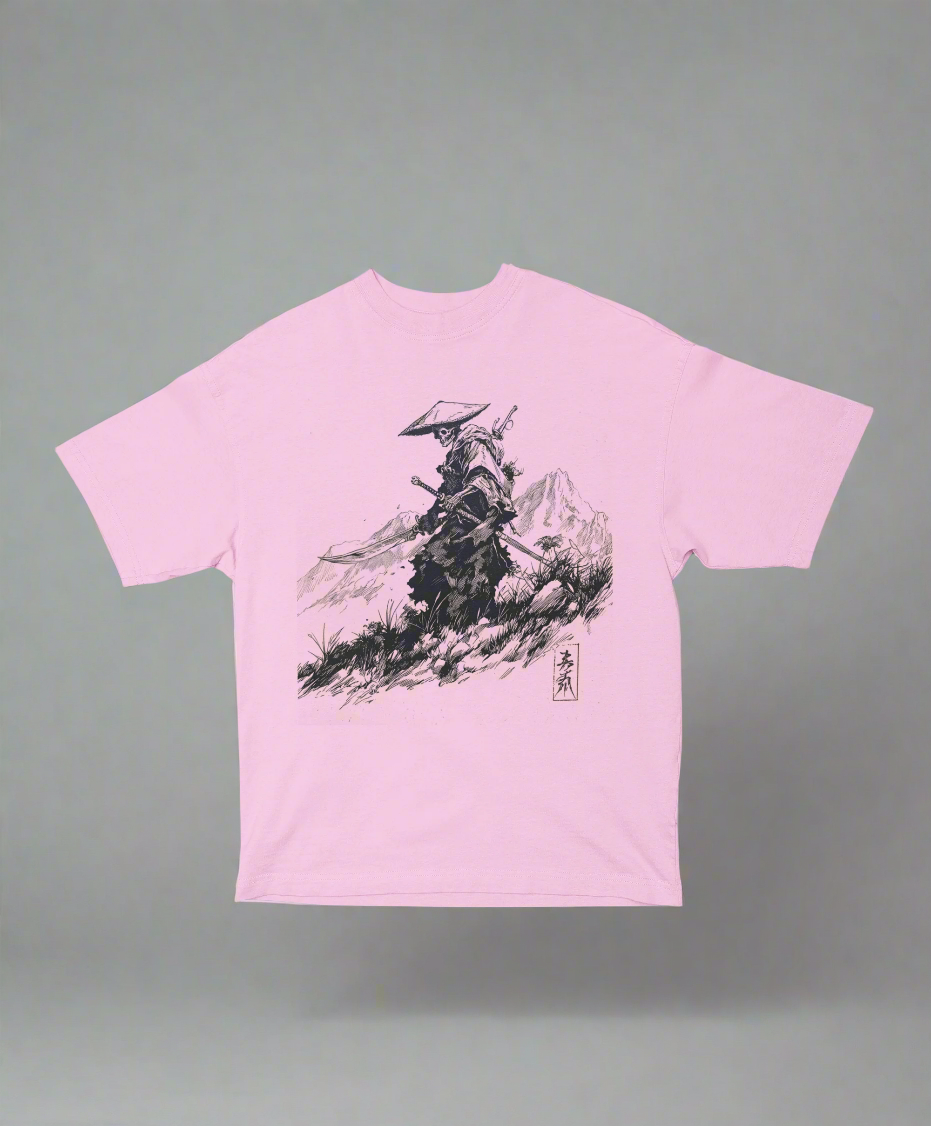 Death Ronin – Unisex Oversized Samurai Skull Tee