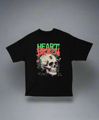 Heart Broken – Unisex Oversized Skull Tee