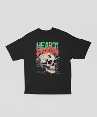 Heart Broken – Unisex Oversized Skull Tee