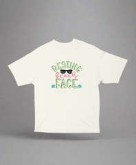 Resting Beach Face – Unisex Oversized Summer Tee