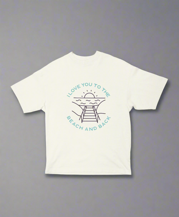 To the Beach and Back – Unisex Oversized Summer Tee