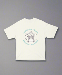 To the Beach and Back – Unisex Oversized Summer Tee