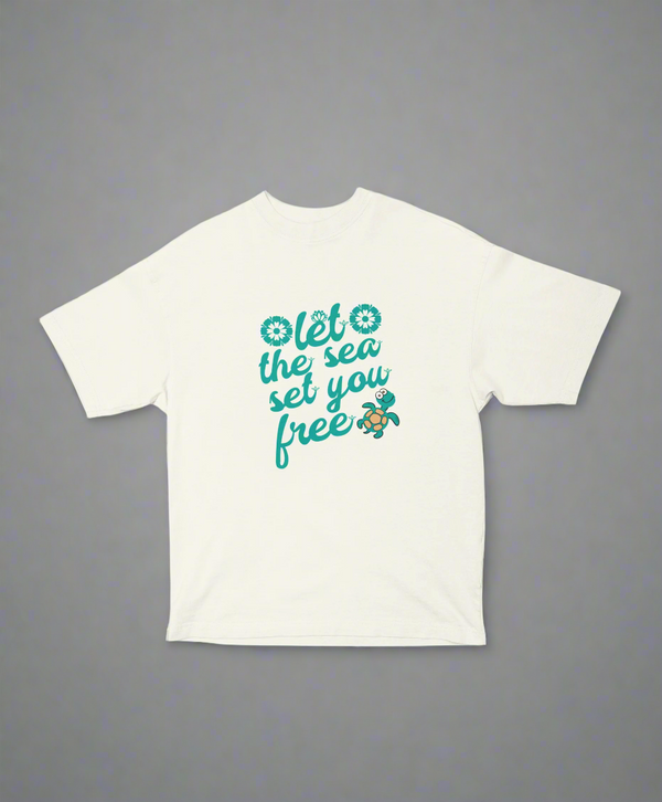 Let the Sea Set You Free – Unisex Oversized Tee