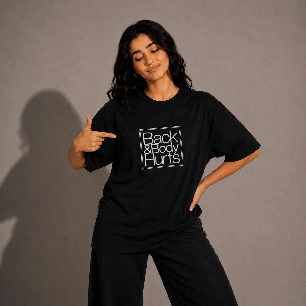 Back & Body Hurts – Unisex Oversized Funny Tee