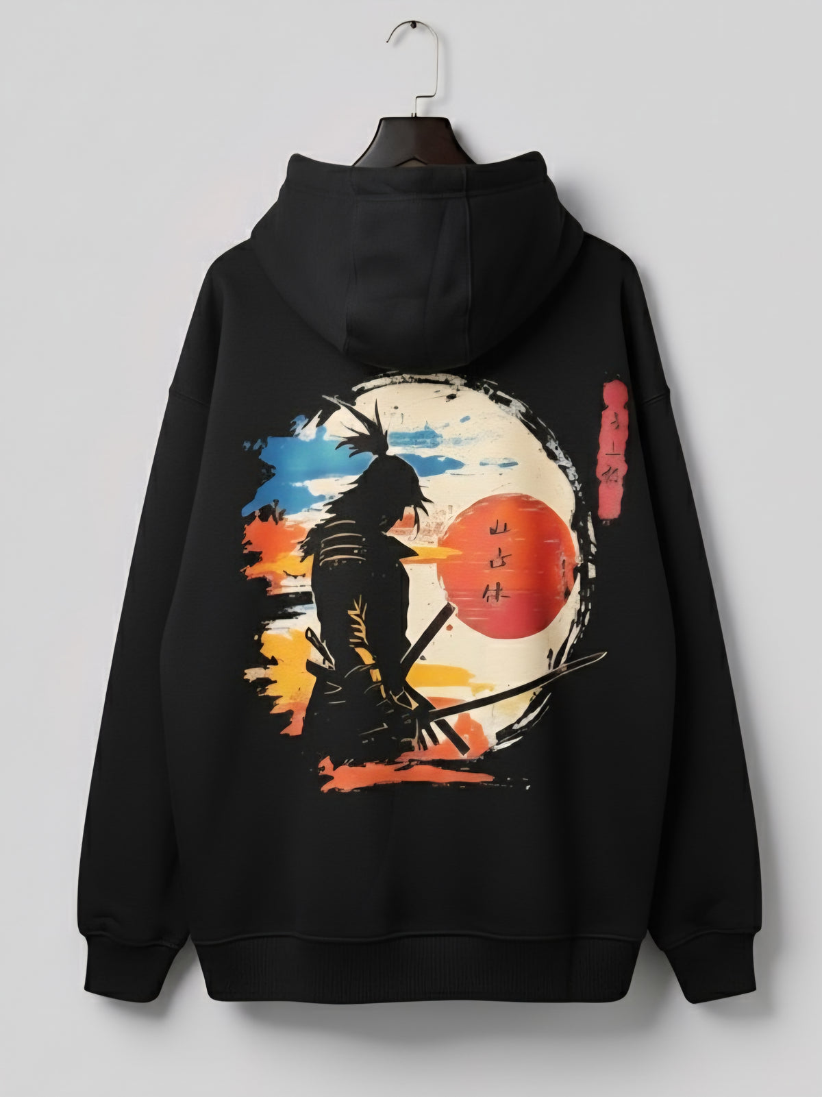 Shadow Samurai – Oversized Japanese Hoodie