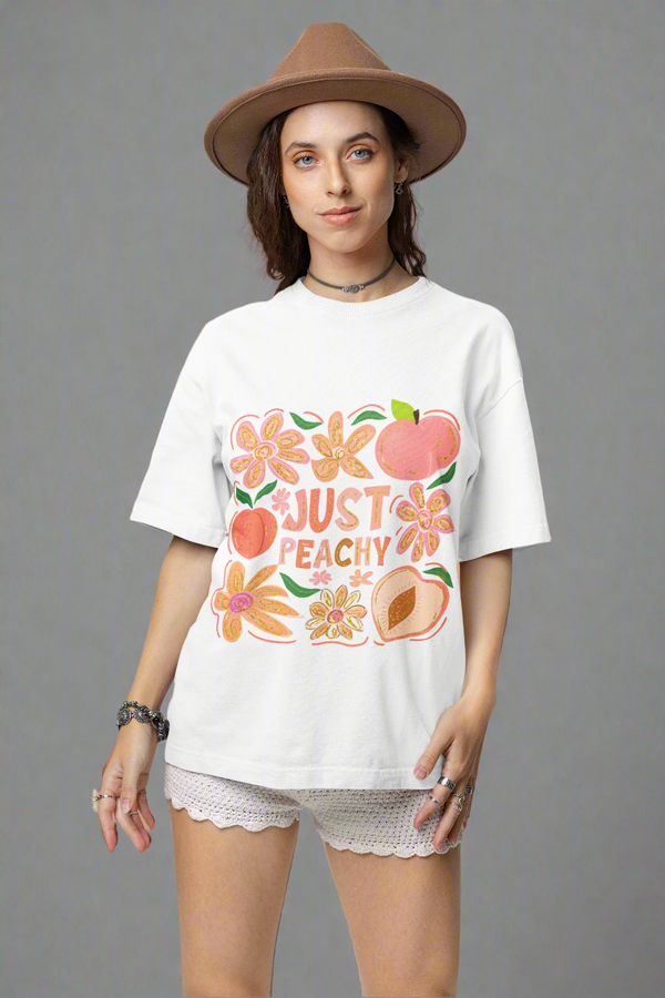 Just Peachy – Women’s Oversized Boho Tee